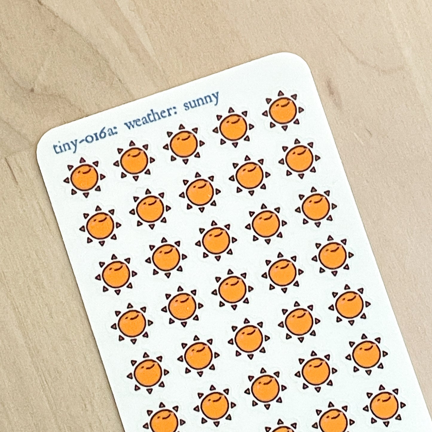 016a Sunny Day Weather Planner Stickers - Micro Schedule Summer Sticker sheet for diaries and notebooks! Great gifts for journal lovers!