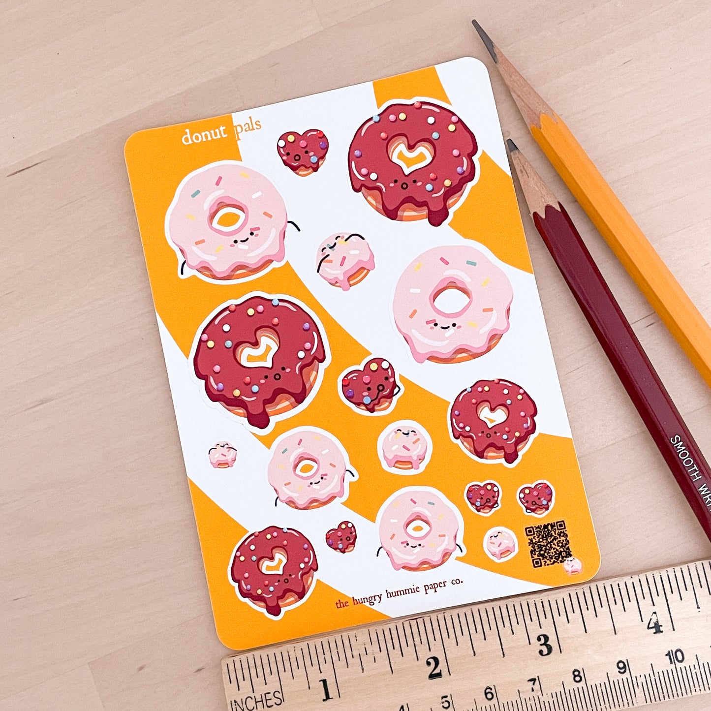 Donut Pals Cozy Sticker Sheet - Colourful foodie stickers for doughnut lovers!