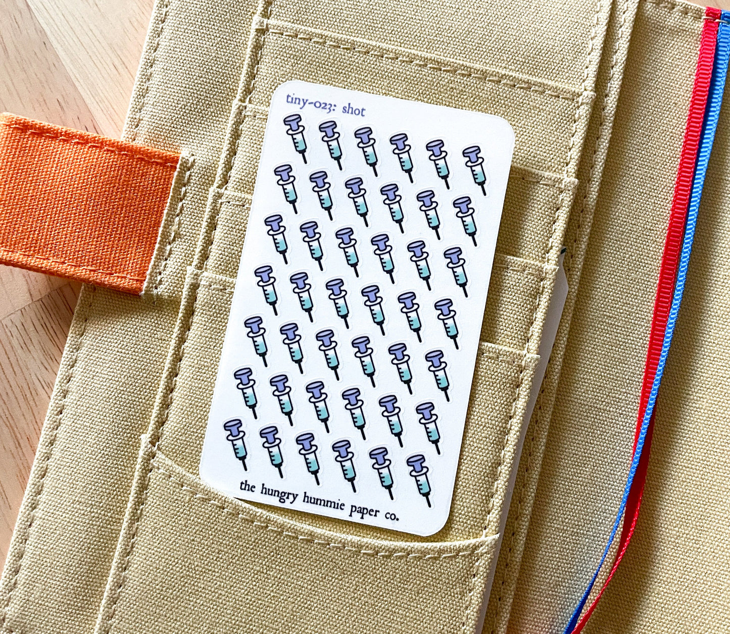 023 Shot Injection Planner Stickers - Mini tracker decals for allergy medication, insulin / diabetes and prescription meds / IV doses!