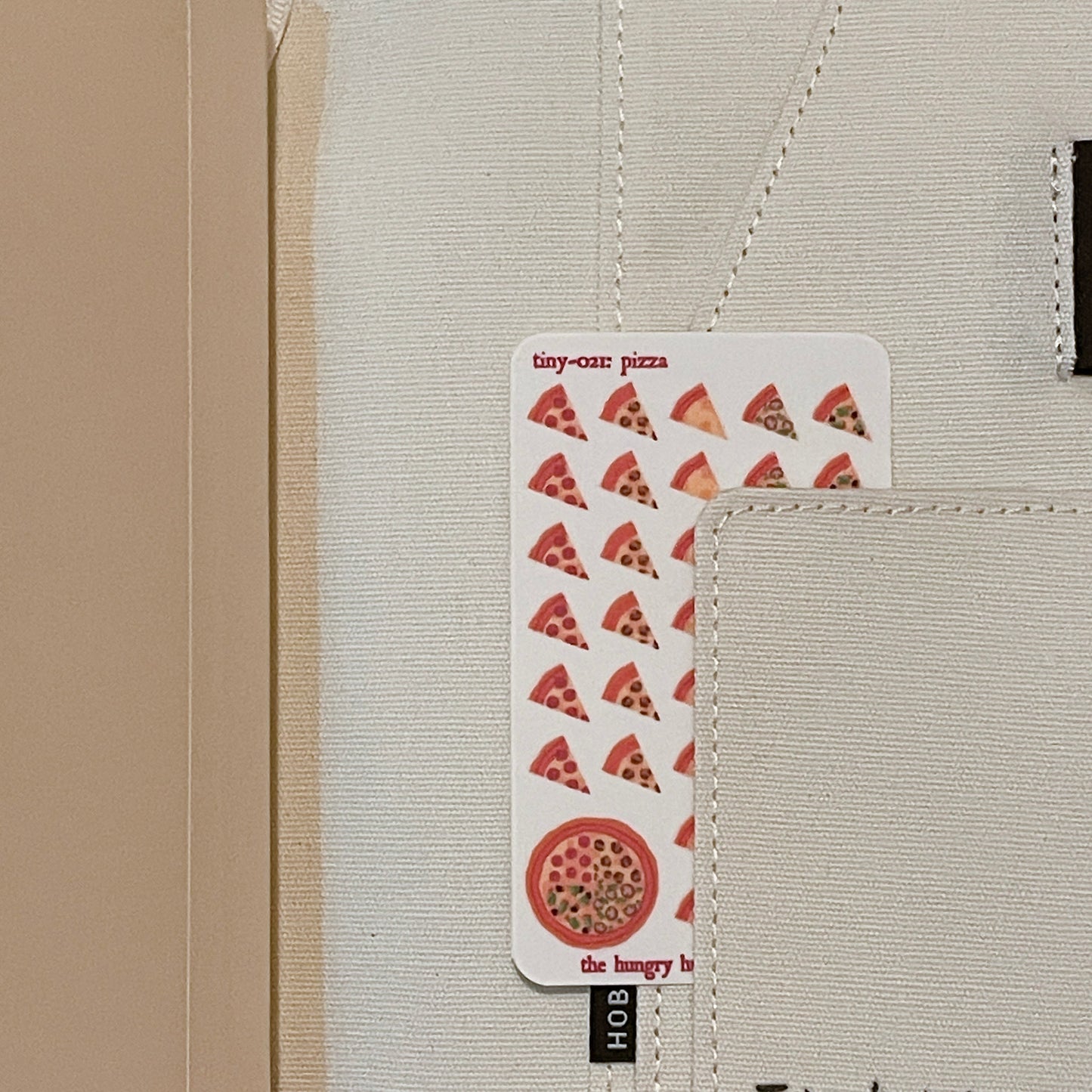 021 Pizza Night Stickers - Nano Sticker sheet for planners of all types! It's junk food day, enjoy carbs and cheese in credit card size!