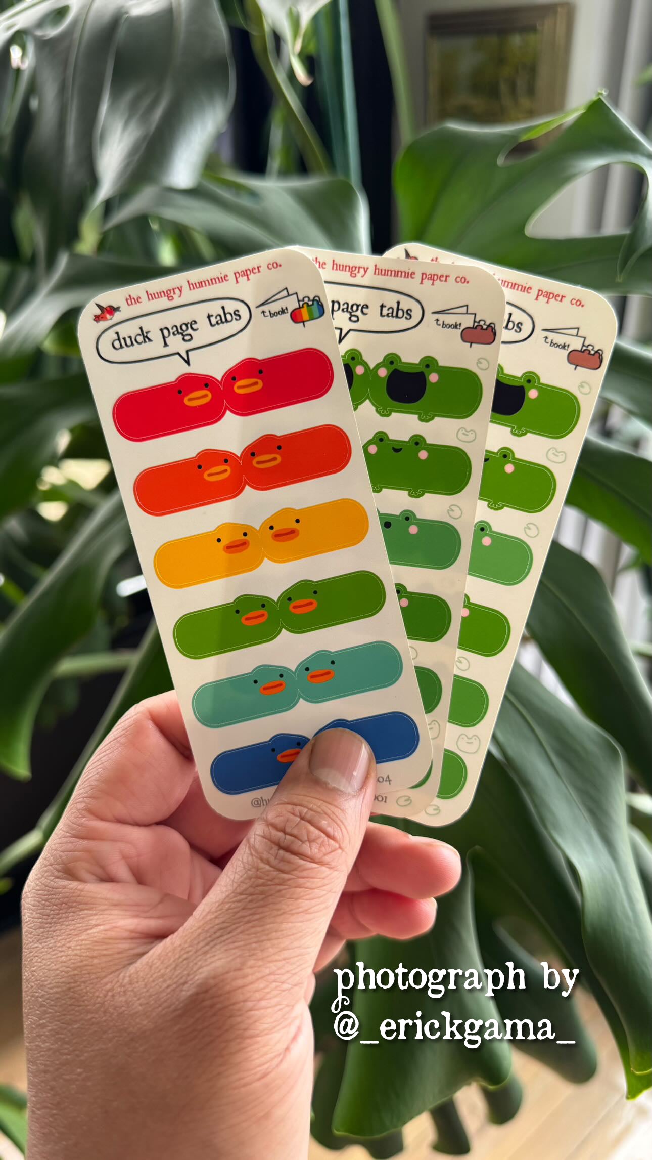 Cute Ducks Page Tab Sticker Sheet | Adorable Bird Planner Stickers | Rainbow coloured gifts for Teachers / Students | Planner Notebook Index