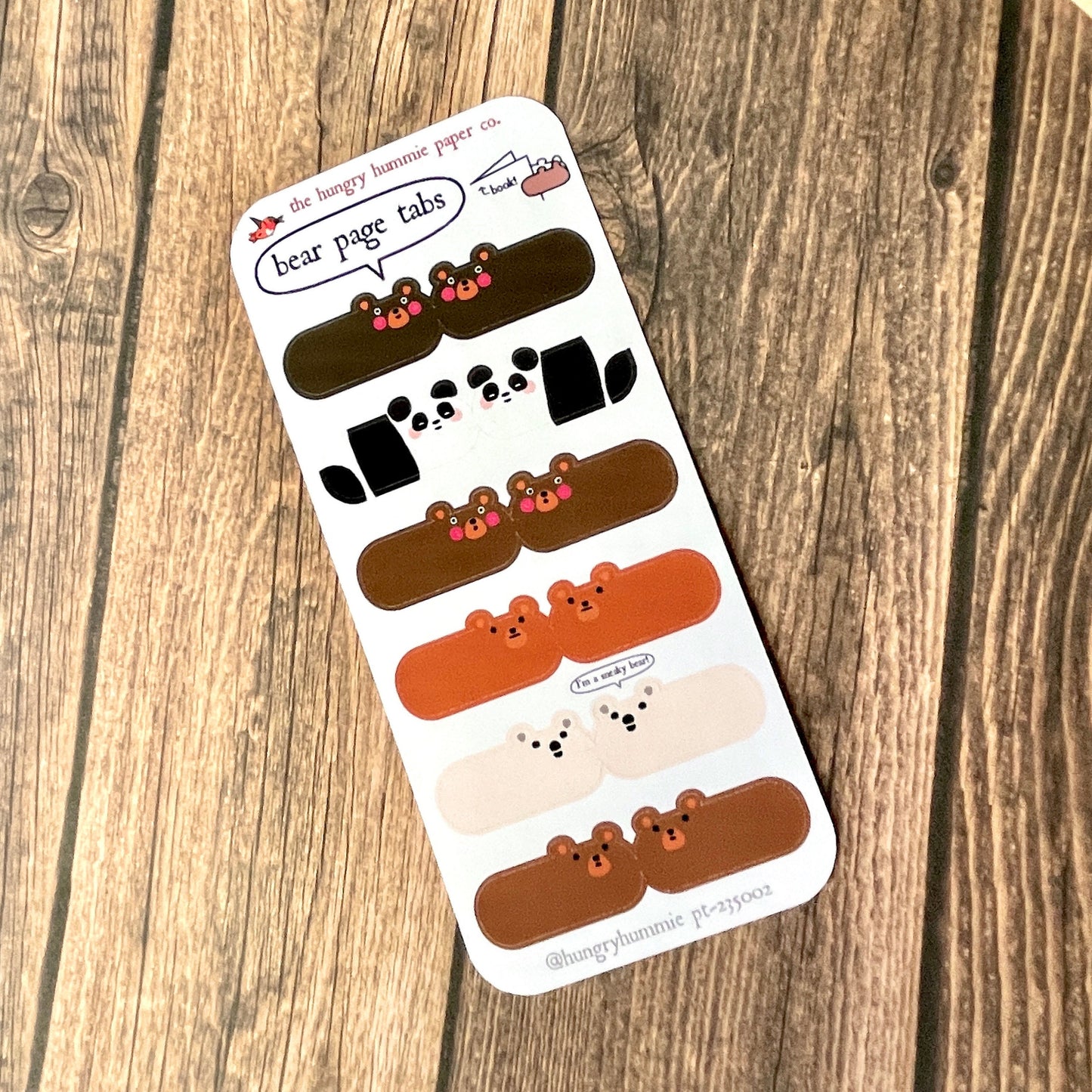 Cute Bear Page Tab Sticker Sheet | Adorable  Study Stickers | Gifts for Teachers / Students | Planner Notebook Organizer Index Teddy Seals