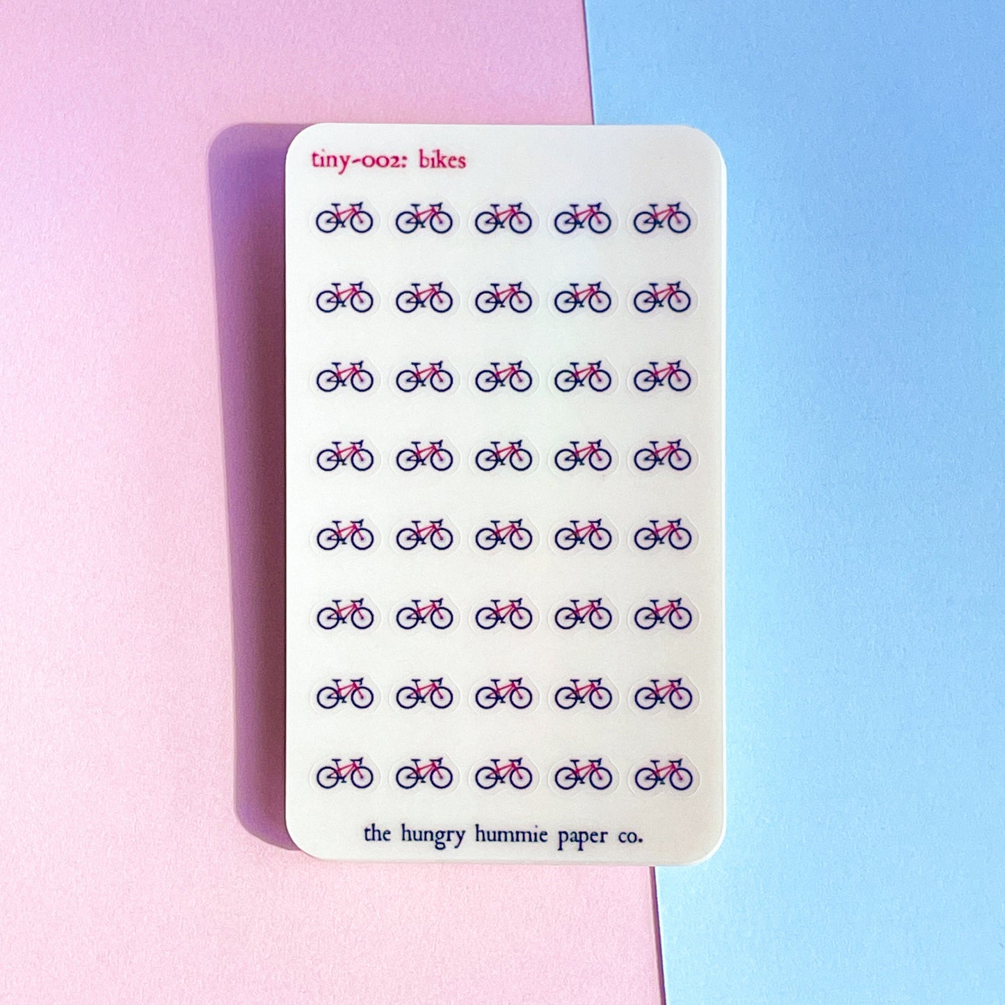 002 Bikes Mini Planner Sticker Sheet | Tiny Bicycle Stickers | Cycling Biking Bike Small Miniature Icons BuJo Bullet Journal Tracking Sport